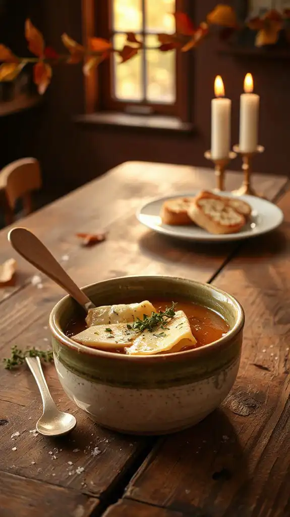 classic comforting onion soup