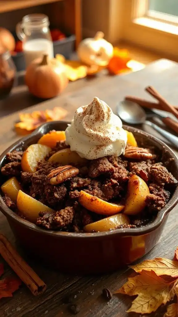 cocoa cinnamon apple crisp recipe