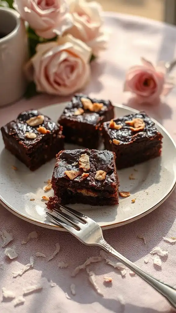 coconut chocolate brownie bites coconut chocolate brownie bites
