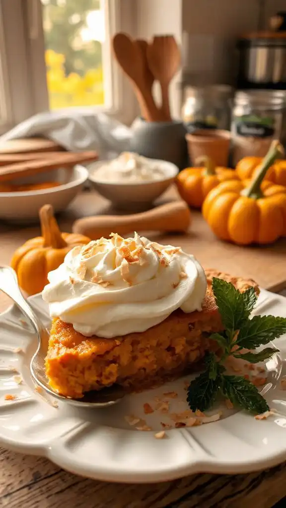 coconut cream pumpkin pie