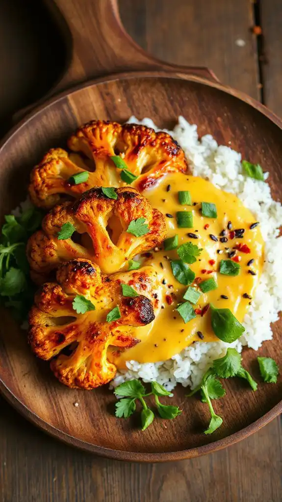 coconut curry cauliflower steaks