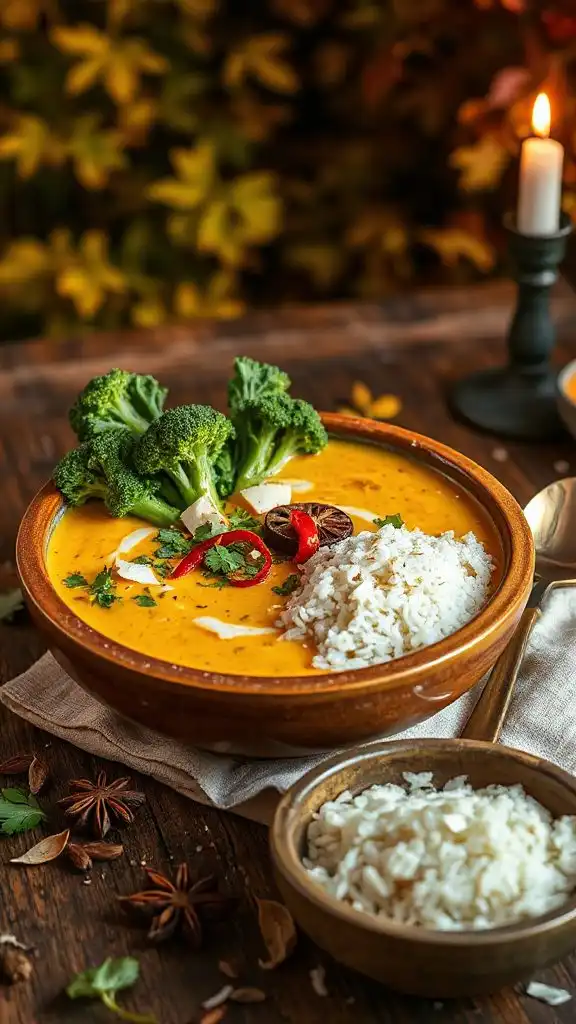 coconut curry with greens