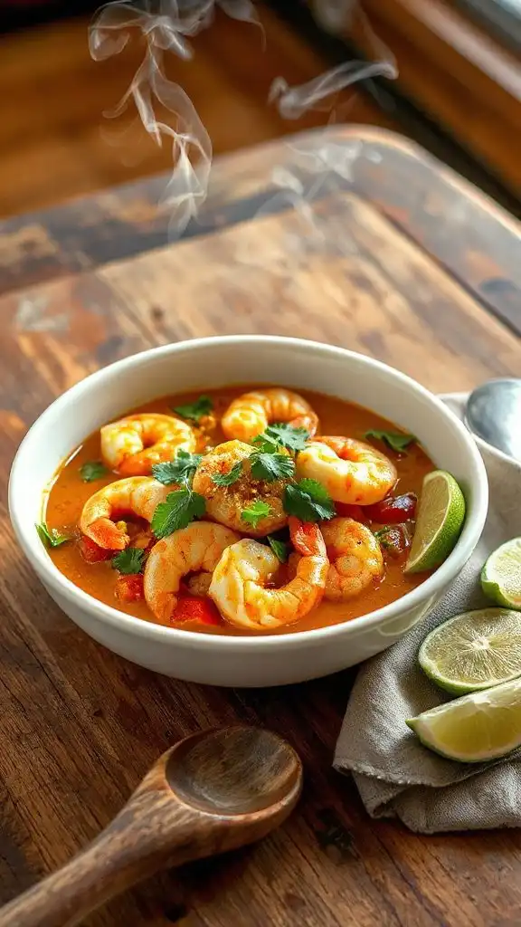 coconut ginger shrimp curry