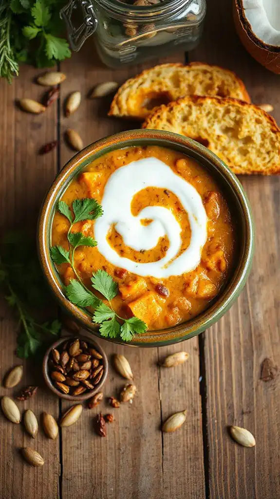 coconut lentil pumpkin stew