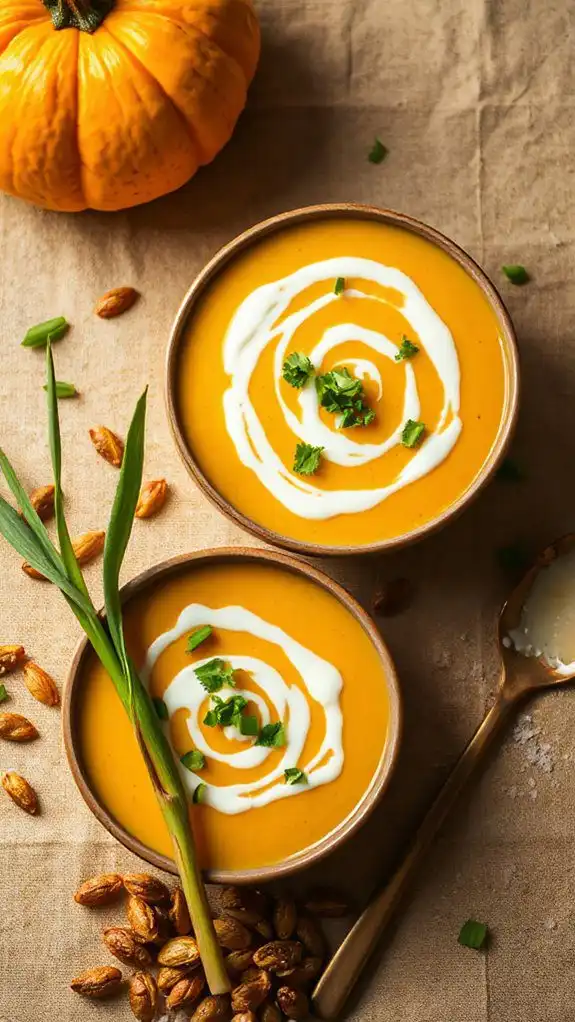 coconut pumpkin lemongrass soup