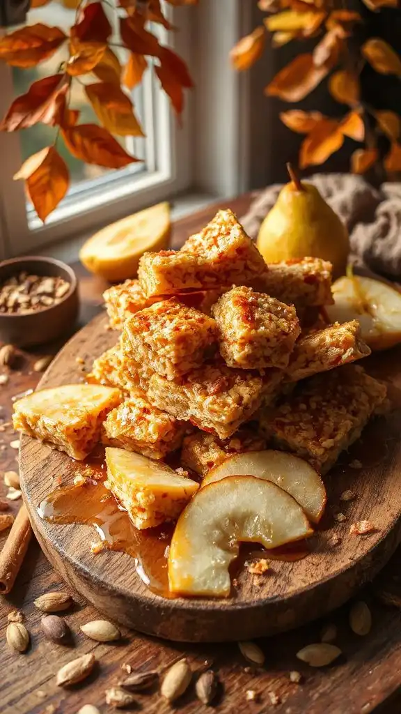 coconut rice with caramelized pears