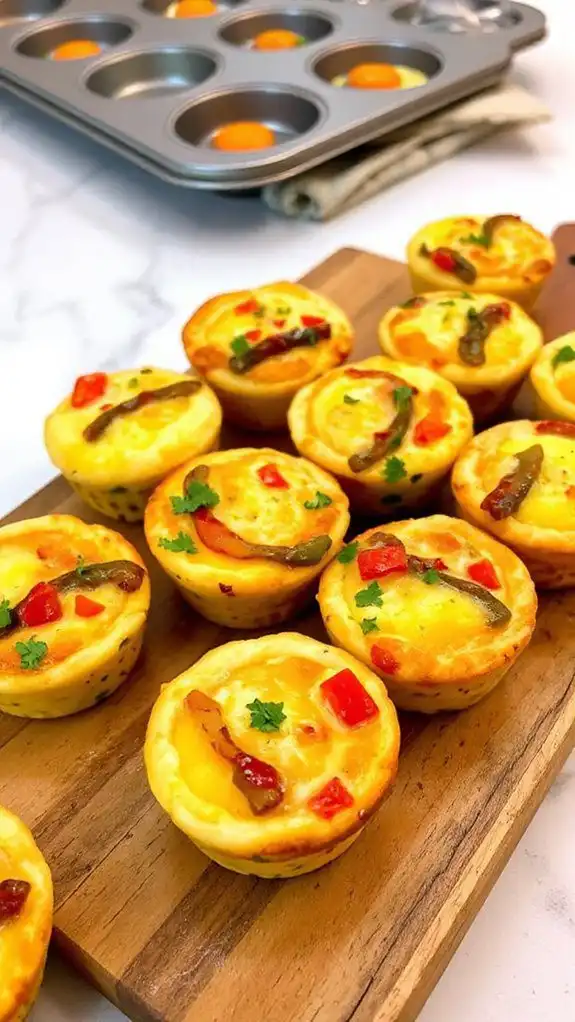 colorful bell pepper muffins