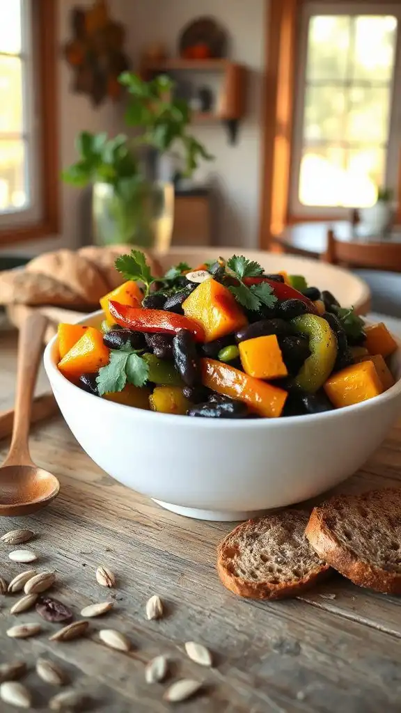 colorful fall vegetable stir fry