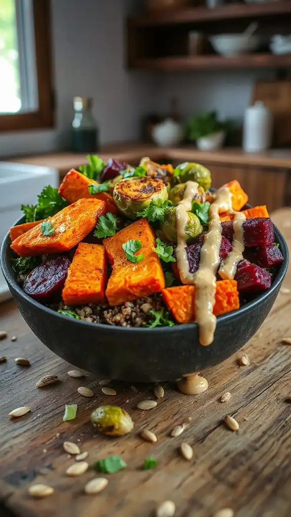 colorful nutritious grain bowl