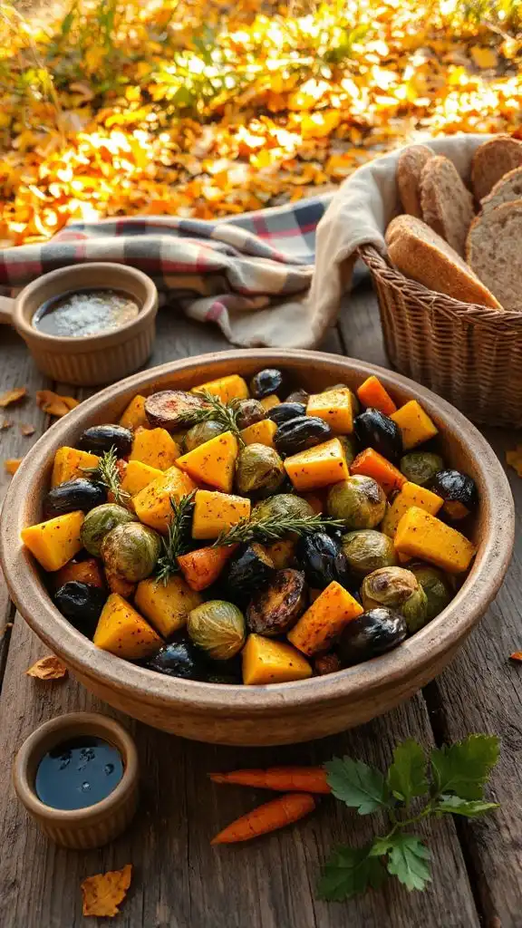 colorful nutritious roasted vegetables