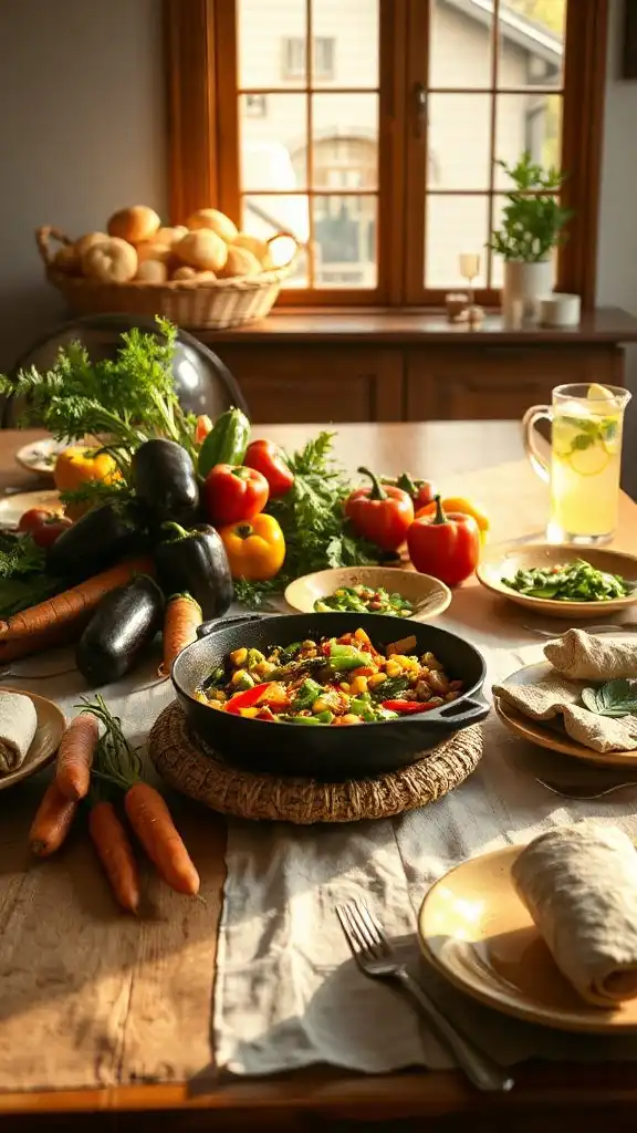 colorful nutritious vegetable dish