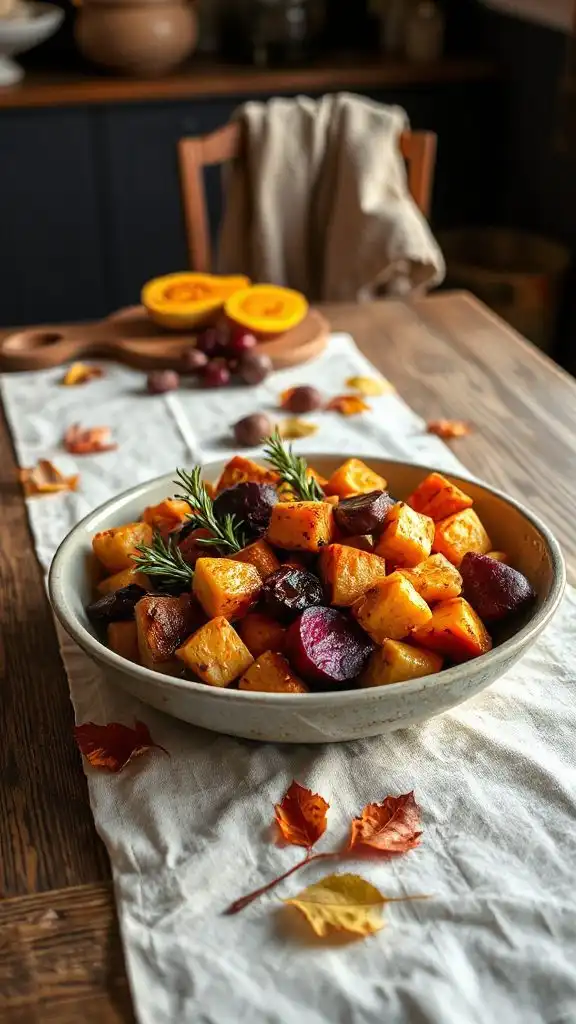 colorful roasted vegetable medley