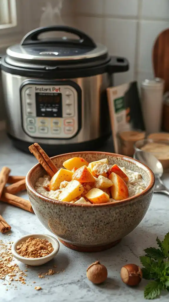 comforting apple cinnamon oats