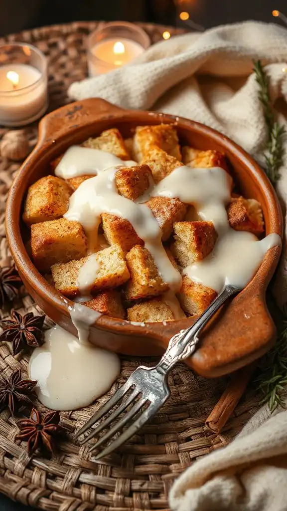 comforting bread pudding dessert