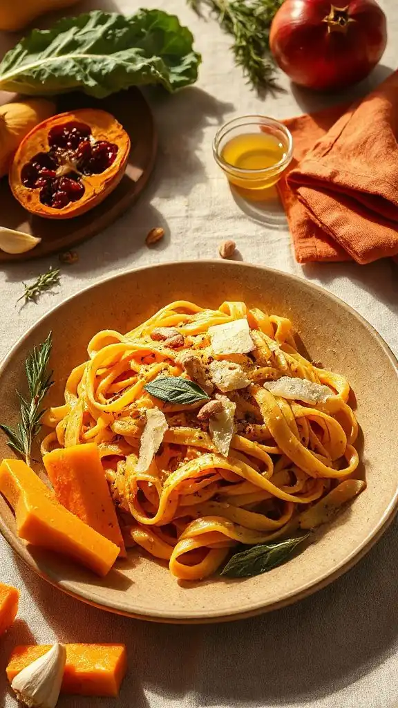 comforting butternut squash pasta