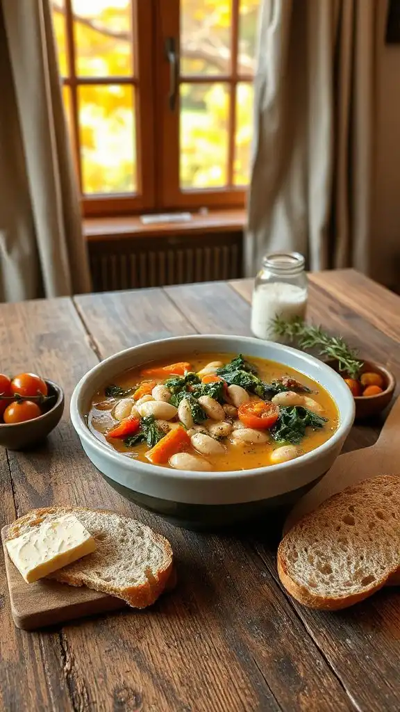 comforting cannellini kale stew