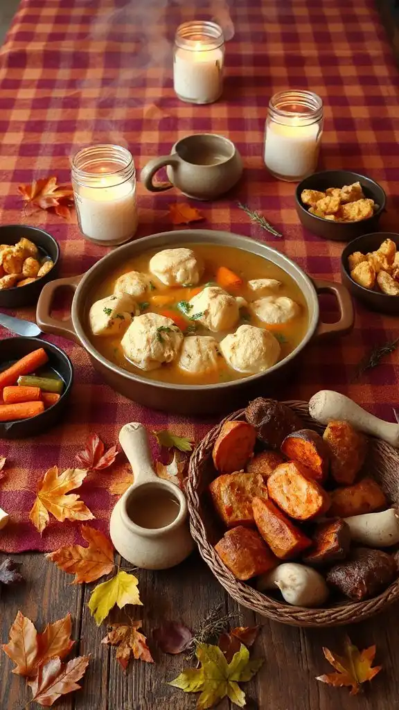 comforting chicken and dumplings