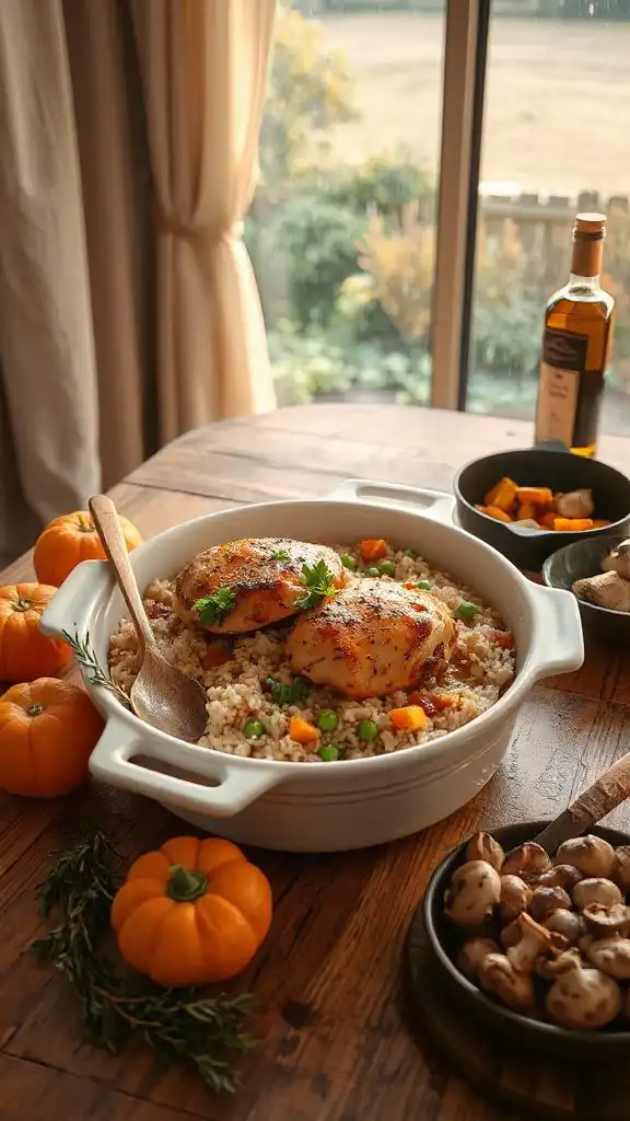 comforting chicken and rice