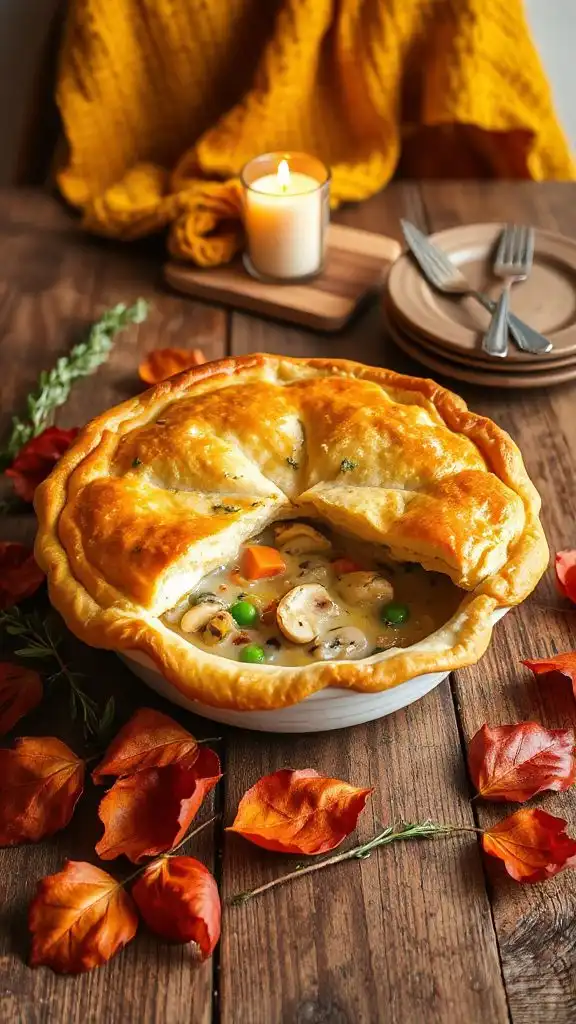 comforting chicken pot pie