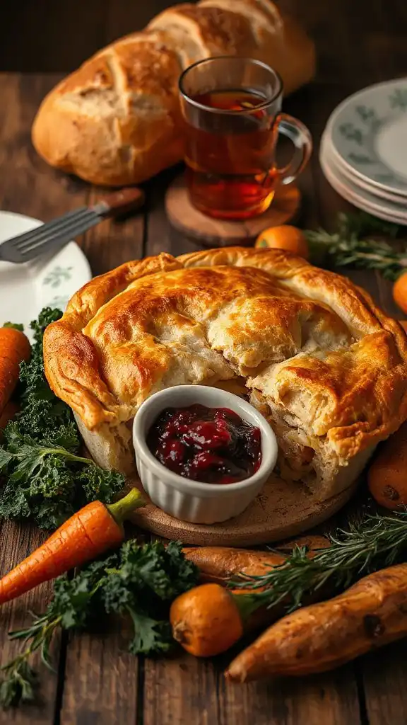 comforting chicken pot pie