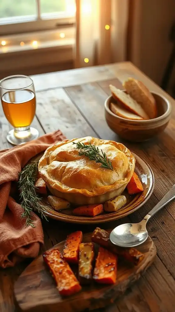 comforting chicken pot pie