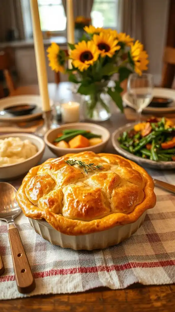 comforting chicken pot pie