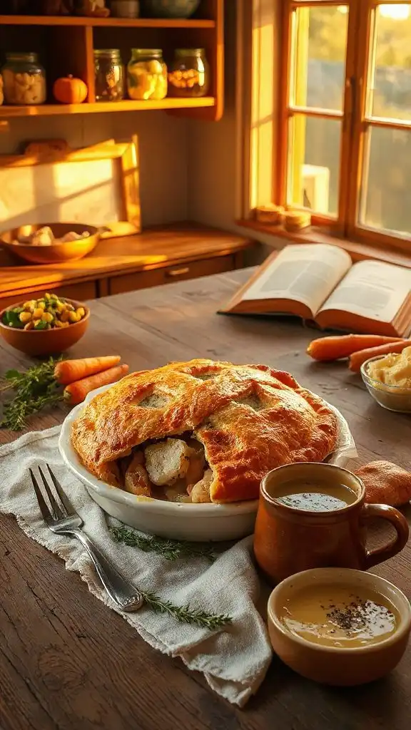 comforting chicken pot pie