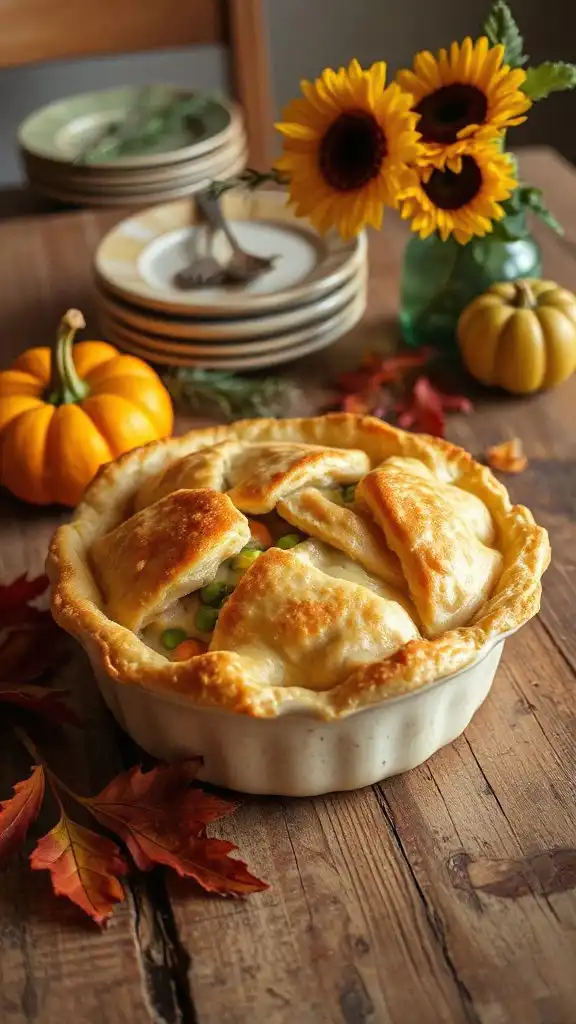 comforting chicken pot pie