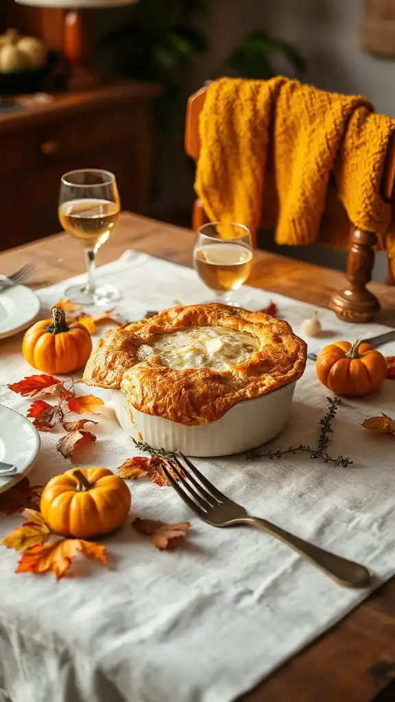 comforting chicken pot pie