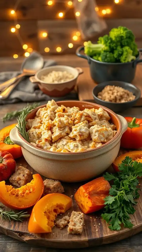 comforting chicken rice casserole