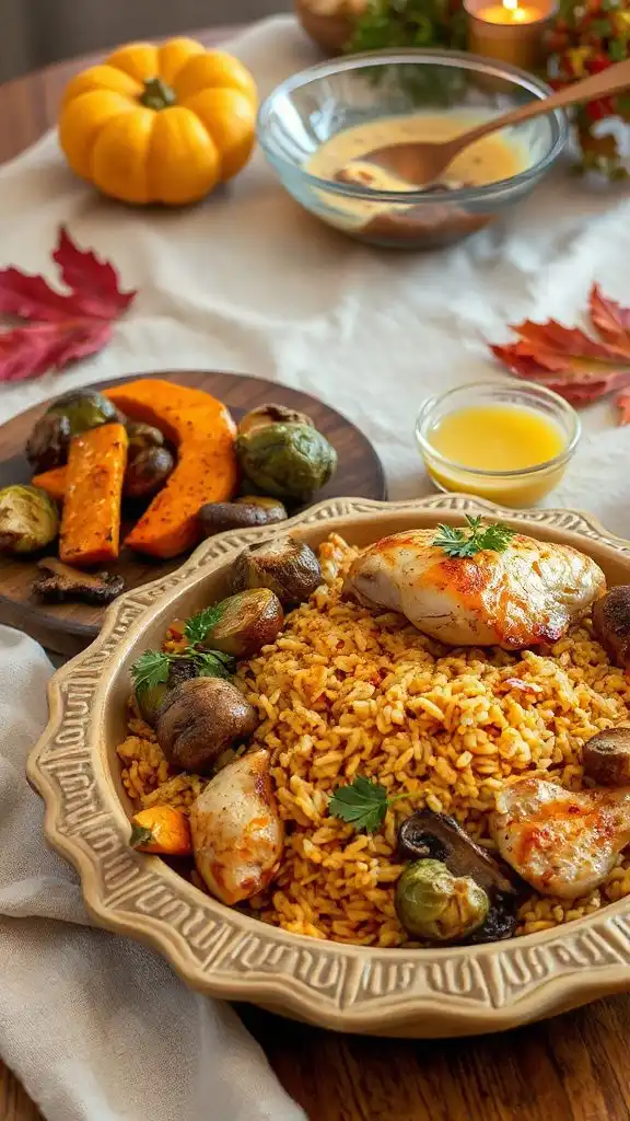 comforting chicken rice dish