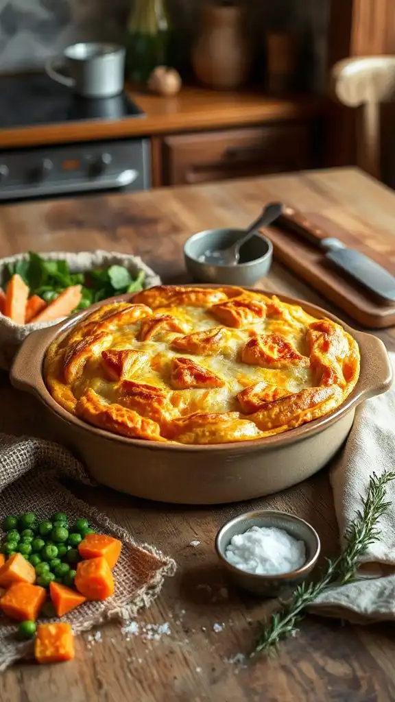 comforting chicken veggie pie comforting chicken veggie pie