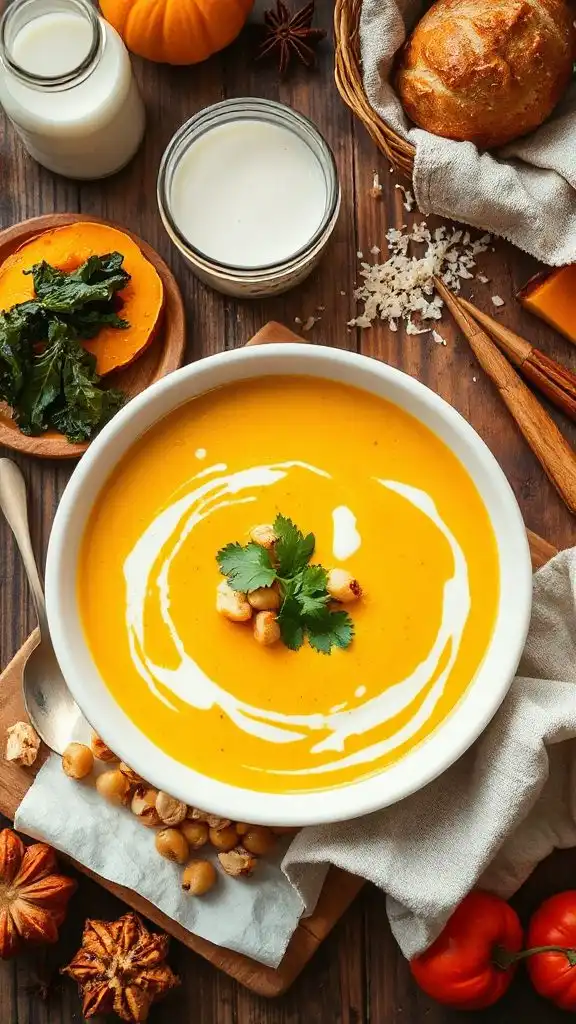 comforting coconut chicken soup