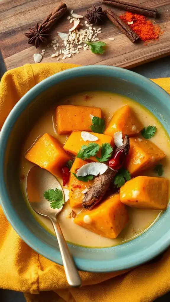 comforting coconut spiced vegetable stew