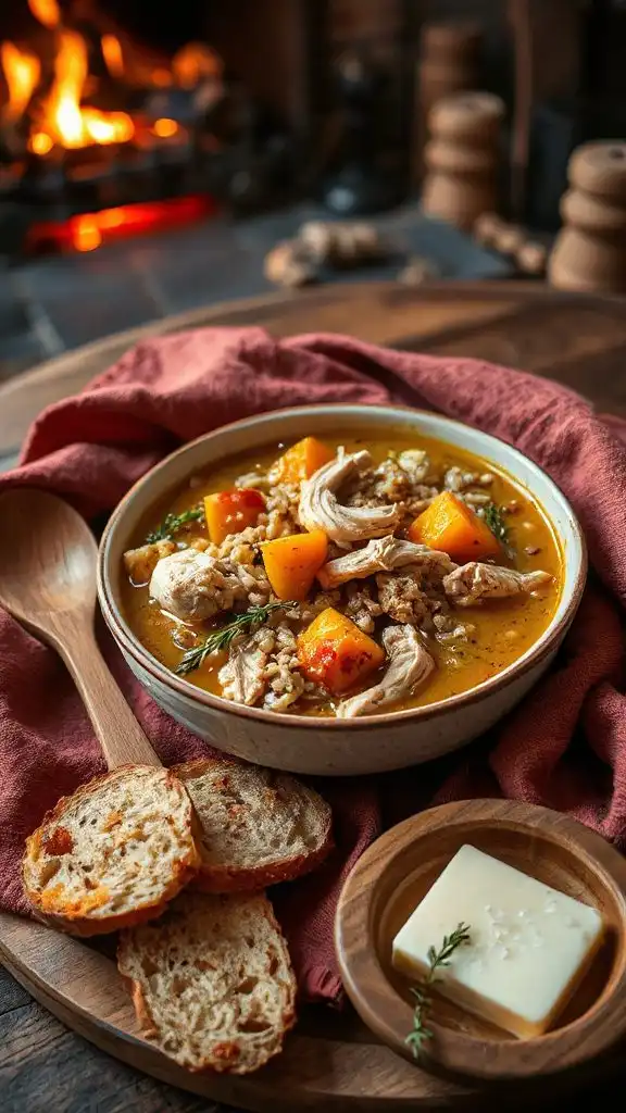 comforting creamy chicken soup