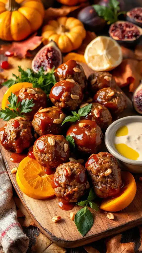 comforting fall meatball dish