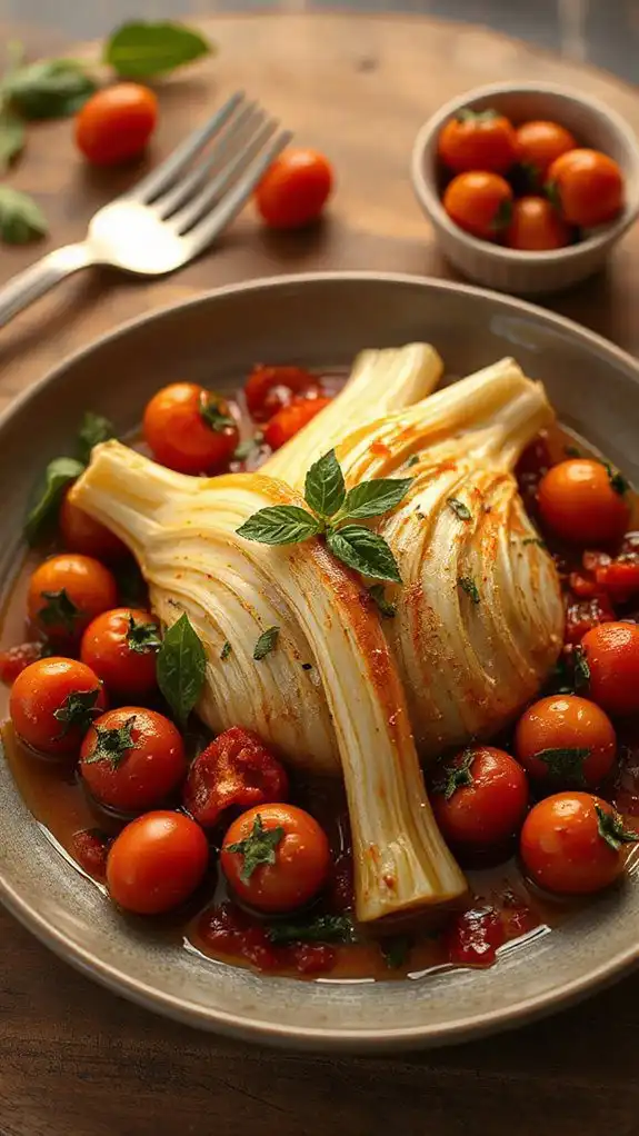 comforting fennel tomato dish