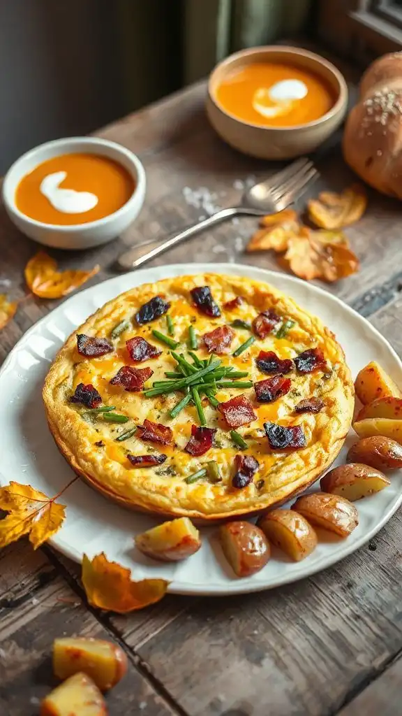comforting leek potato frittata