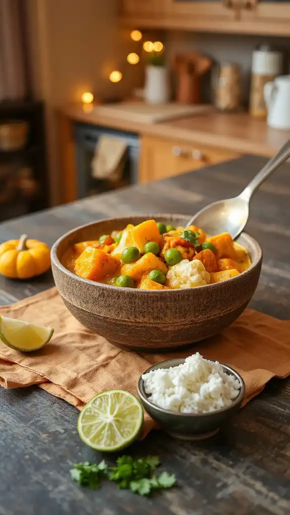 comforting mild vegetable curry