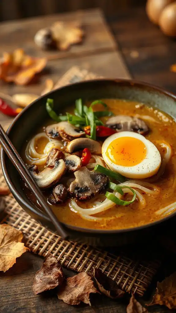 comforting miso mushroom ramen