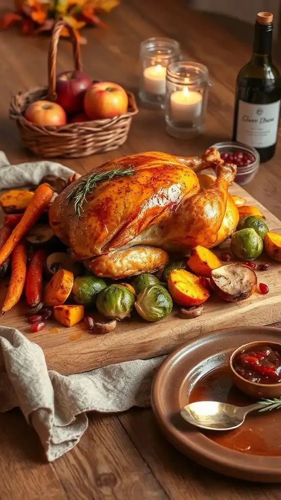 comforting roasted chicken dinner