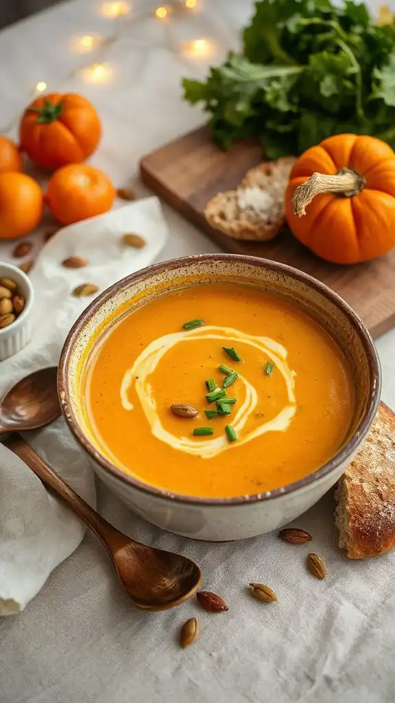 comforting savory pumpkin soup