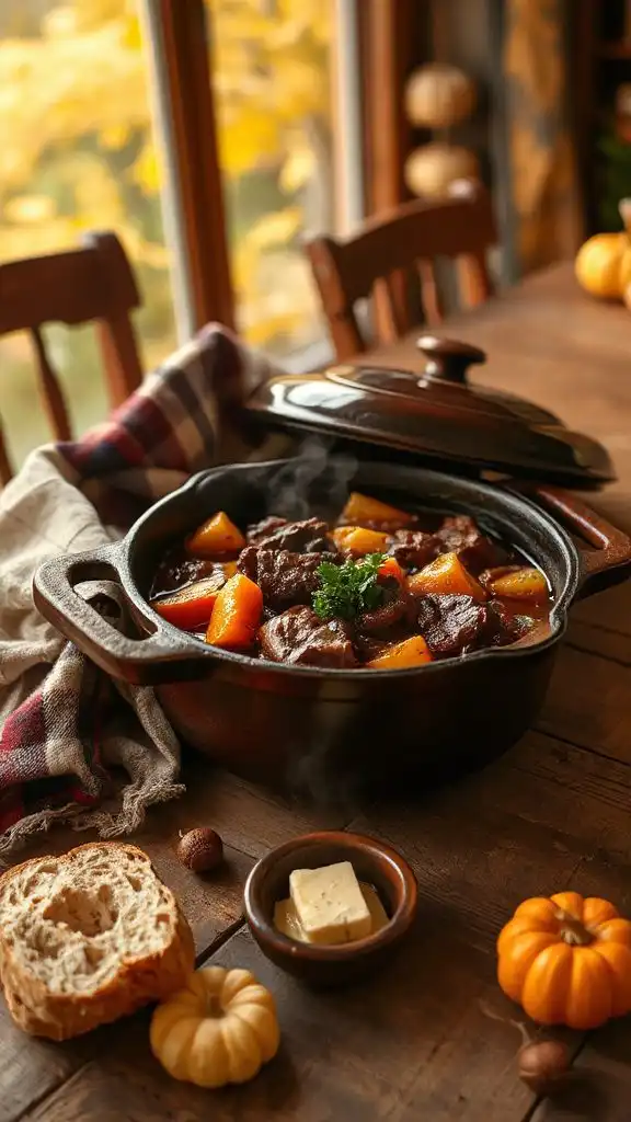 comforting slow cooked beef stew
