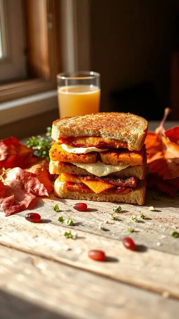comforting spicy squash sandwich