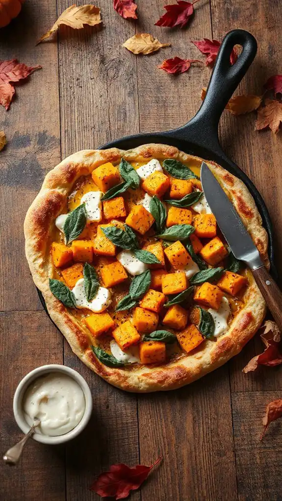 comforting squash mozzarella flatbread comforting squash mozzarella flatbread