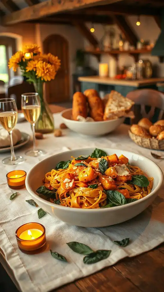 comforting squash spinach pasta comforting squash spinach pasta
