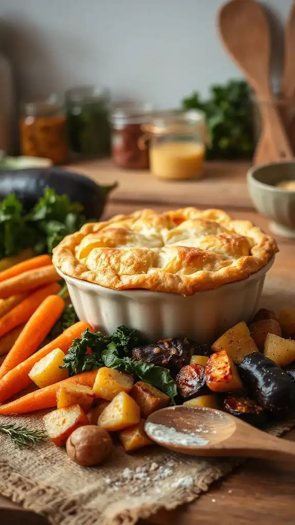 comforting vegetable pot pie