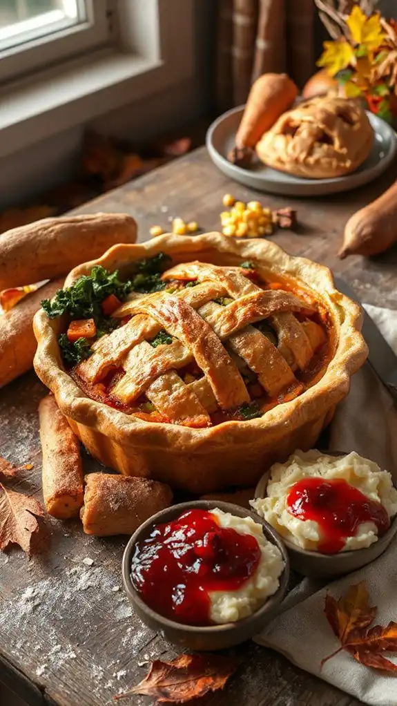 comforting vegetarian pot pie