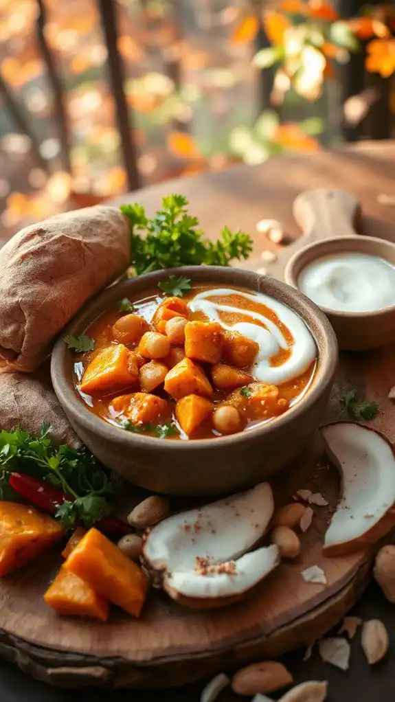 comforting vegetarian sweet potato curry