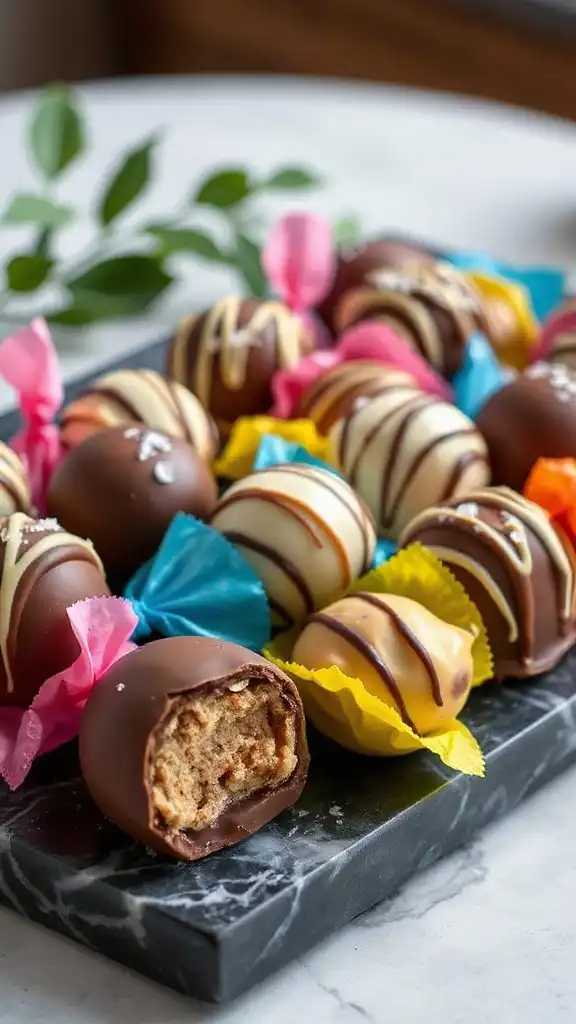 cookie dough chocolate truffles